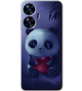 Realme C55 Kılıf HD Desen Baskılı Kılıf - Bebek Panda