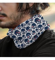 İskelet Tasarımlı Moturcu Korsan Bandana
