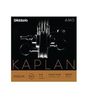 D'Addario KA310H Kaplan Amo 4/4 Tam Boy Keman Tel Seti - Heavy Tansiyon (Profesyonel)  Sert Tansiyon, Güçlü Ses Projeksiyonu, Dolgun Alt Frekanslar ve Profesyonel İcracılar İçin İdeal