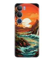 Vivo Y19S Kılıf Boutique Baskılı Resimli Retro Mountain Pcode -079