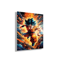 Temperli Gerçek Cam Tablo Dragon Ball Goku Karakteri