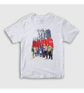 Presmono Unisex Çocuk Beyaz The Big Bang Theory T-Shirt 181919tt