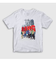 Presmono Unisex Çocuk Beyaz The Big Bang Theory T-Shirt 181919tt