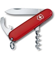 İsviçre çakısı, Waiter, Swiss Army Knife, çok amaçlı alet, 9 fonksiyonlu, bıçak, büyük, şişe açacağı, konserve açacağı, kırmızı