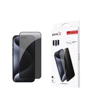Apple iPhone 15 Pro Uyumlu Zore Anti-Dust Privacy Temperli Ekran Koruyucu (Siyah)