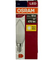 Osram 4,9W (40W) 2700K (Sarı Işık) E14 Duylu Led Ampul
