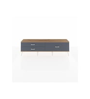 Arges TV Ünitesi 3 Çekmeceli  176x30x51 Antrasit-Çam/Antrasit