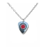 Red Hot Chili Peppers Rock Müzik Grubu Pena Şeklinde Çift Taraflı Rock İşaretli Unisex Metal Kolye (Gümüş)