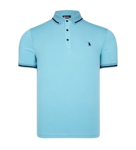 T8586 DEWBERRY ERKEK POLO YAKA T-SHIRT-CAMGÖBEĞİ (Karışık)