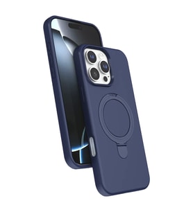 Apple iPhone 16 Pro Max Regal Magsafe Standlı Kapak - Lacivert