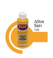 Rich Master Akrilik Boya 120 cc. 116 Altın Sarı 
