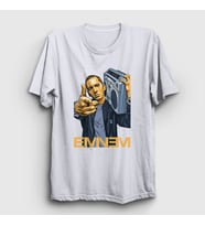 Presmono Unisex Beyaz Radio Eminem T-Shirt 155847tt (Beyaz)