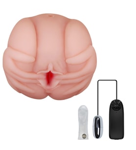 OdinsShop Lifelike 2 İşlevli Titreşimli Suni Vajinal ve Masturbatör