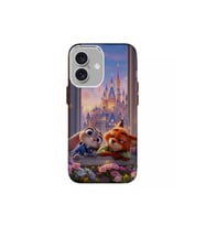 Iphone 16 Uyumlu Aşık Tilki Tasarimli Lüks Silikon Kilif (Çok Renkli)