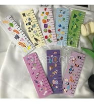 Kitap Ayracı Seti 8 Adet 8 Farklı Model 5x15,5 cm – Ölçü Cetveli Detaylı Çift Taraflı Karton Ayraç, Okul, Kurs ve Karne Hediyeliği