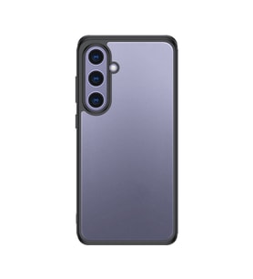 Galaxy S25 Kılıf Kamera Korumalı Şeffaf Arka Yüzey New Roll Kapak (Siyah)