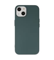 Iphone 14 Kılıf Nano Içi Kadife Silikon - Koyu Yeşil