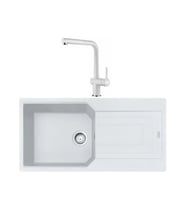 Franke UBG 611-100 Bianco Granit Eviye + Franke Active Plus Doccia 2.0 Bianco Sp