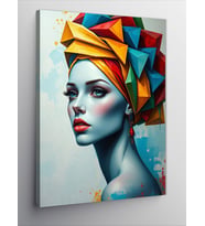 Kanvas Tablo Modern Ve Geometrik Sanat Portresi