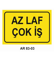 İŞ GÜVENLİĞİ UYARI LEVHASI 1 ADET PVC 21 X 29CM