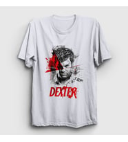 Presmono Unisex Beyaz Dark Side Dexter T-Shirt 188388tt