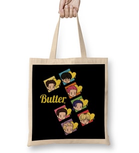 Bts Butter Chibi Bangtan Members Butter Bez Çanta Uzun Saplı