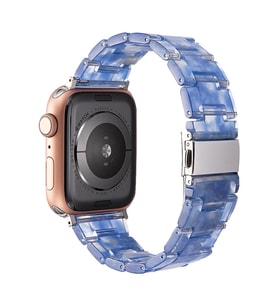 BİPOWER Apple Watch 42-44mm KRD25 Resin Mavi Kordon