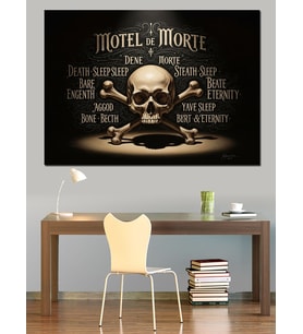 Motel De Morte Kurukafa Posteri Dekoratif Kanvas - Mdf Ahşap Tablo