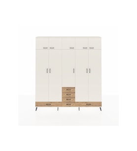 Arges Dolap 6 Raflı 6 Çekmeceli 4 Askılı 220x30x243 Aytaşı-Aytaşı/Çam