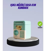 Su Yeşili Işıklı Sesli Elektronik Şifreli Çocuk Kumbarası