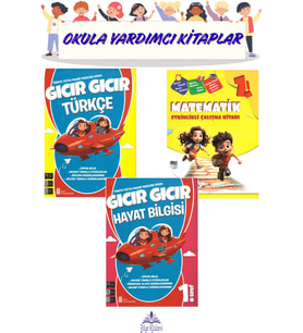 1. Sınıf 2.Dönem Türkçe-Matematik-Hayat Bilgisi Seti (3 Kitap)