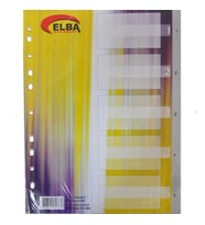 Bafix Seperatör 1-5 Rakamlı Plastik A4
