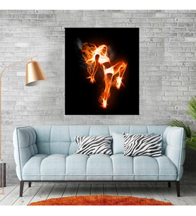 Alev (Flames) Temalı Kanvas Tablo
