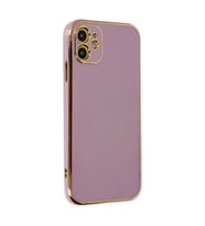 Apple İphone 12 Kılıf Volet Silikon - Mor
