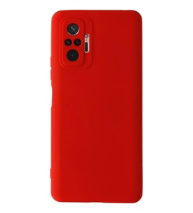 Durukar® Redmi Note 10 Pro Kılıf Nano içi Kadife Silikon - Kırmızı