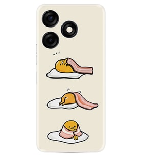 Spark 10C Kılıf Resimli Desenli Baskılı Silikon Sweety Egg 1322
