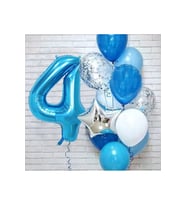 Düvenci Ticaret Mavi Yaş Balon Set 4