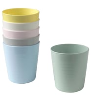 IKEA KALAS pastel tonlar 23 cl çocuk bardak seti 6 adet