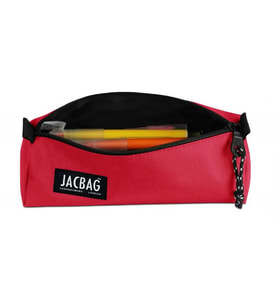 Jacbag Mercan Kız Çocuk Tek Bölmeli Üçgen Okul ve Ofis Kalem Kutusu (Çok Renkli)