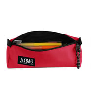 Jacbag Mercan Kız Çocuk Tek Bölmeli Üçgen Okul ve Ofis Kalem Kutusu (Çok Renkli)