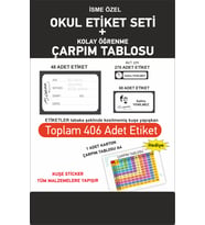 Baskılı Okul Etiketi Kalem Defter Etiketi isme Özel Etiketler 460 Adet Tabaka Şeklinde Atatürk Tema