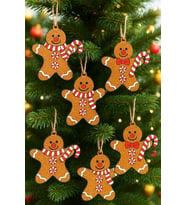 Beysüs Yılbaşı Çam Ağacı Süsü Ginger 6 lı 10 cm