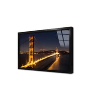 San Fransisco Golden Gate Köprüsü Çerçeveli Cam Tablo