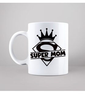 En Süper Anne ( Super Mom ) Tasarımlı Kupa