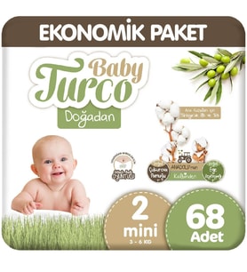 Baby Turco Doğadan 2 Beden Ekonomi 68 Adet