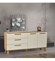 Dia Konsol 2 Kapaklı 3 Çekmeceli Atlantik Çam Krem 160x80x43,5 Cm