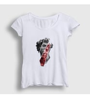 Presmono Kadın Beyaz David Davut Michelangelo T-Shirt 427388tt