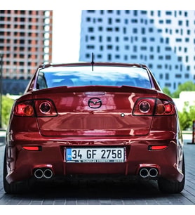 Mazda 3 Uyumlu Voltex Spoiler (Fiber)