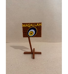 Sezen Akvaryum Dekoru - Maşallah Yazısı