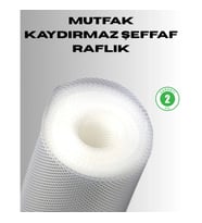 Mey İthalat® Kaydırmaz şeffaf raflık çekmece örtüsü 45x300 cm